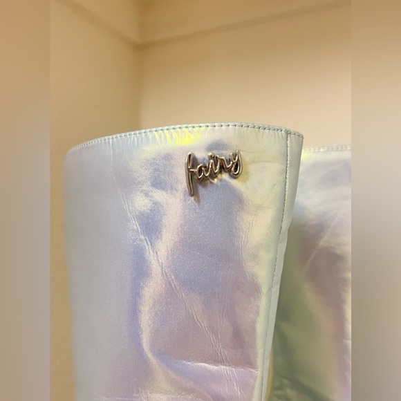 Pre-Owned Sparkl Fairy Couture Light Blue Mini Boot Sz US 8 - Picture 4 of 6